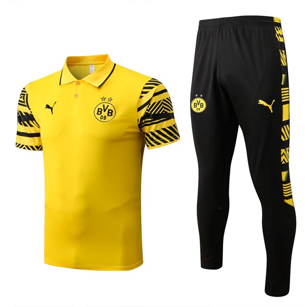 Polo Borussia Dortmund Conjunto Completo 2022-2023 Amarillo